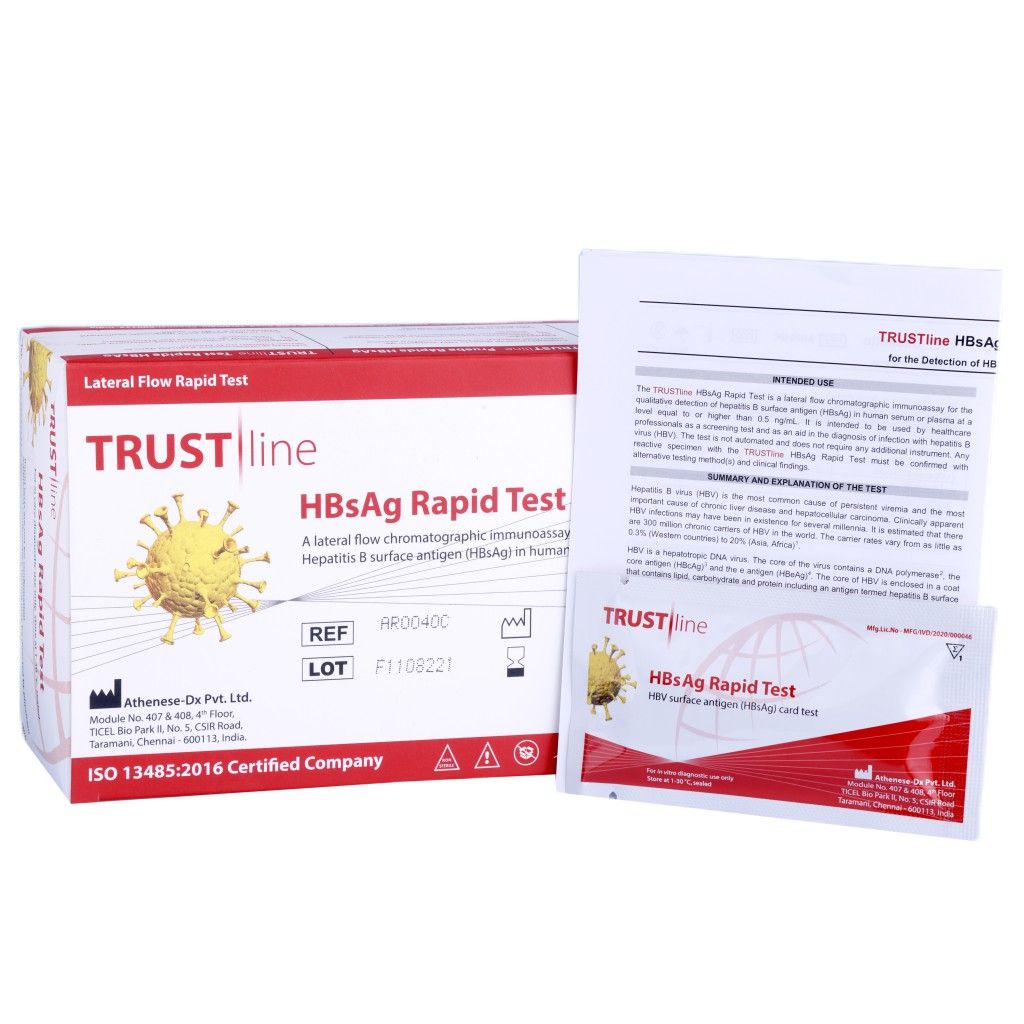 2 x Athenese HBsAG rapid card - 30 Tests (AR0040C)