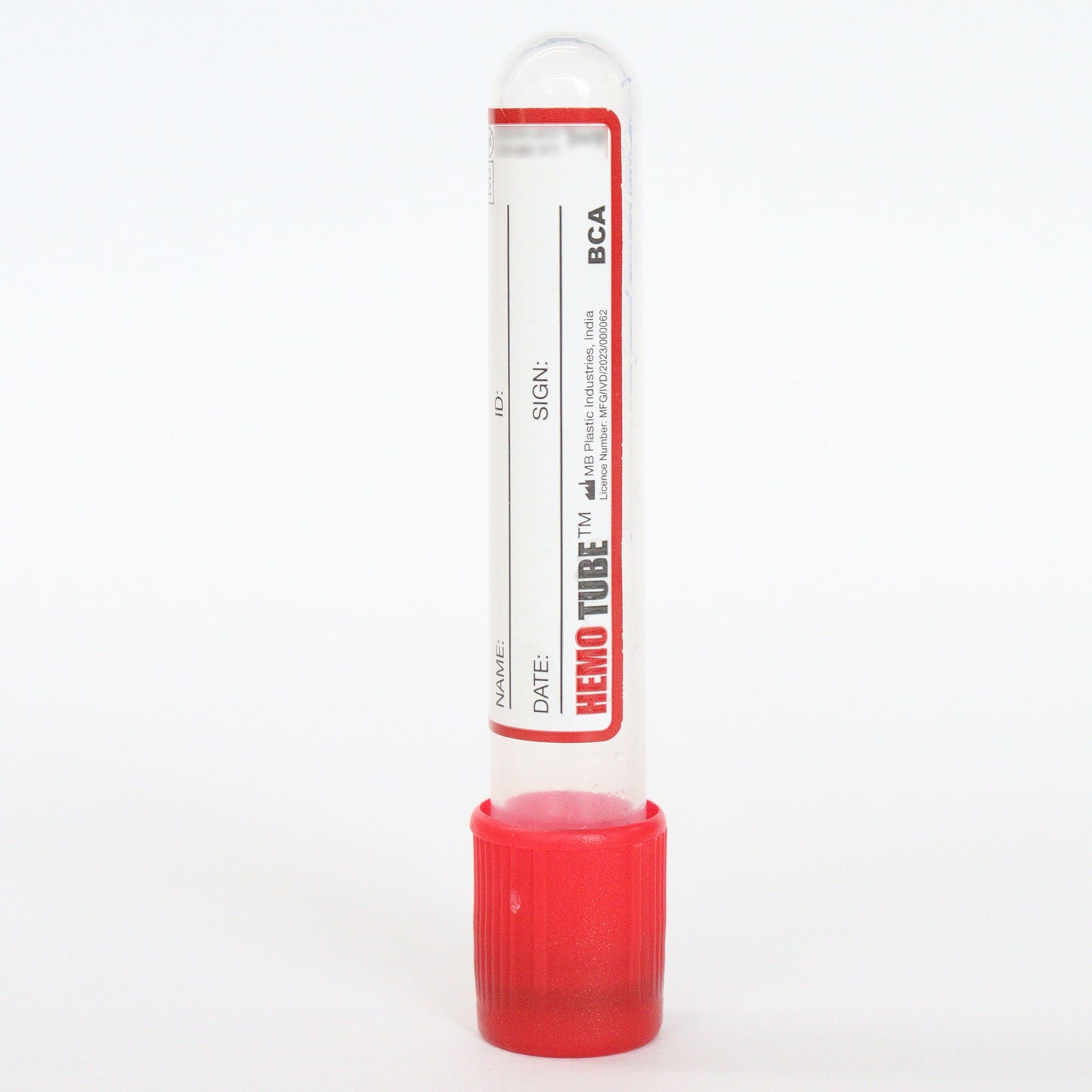 2 x Hemotube Clot Activator Non Vacuum Blood Collection Tube - 2ml Pack of 100 Pieces