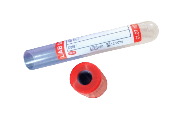2 x Lab India Clot Activator Vaccum Blood Collection Tube - 2ml Pack of 100 Tubes