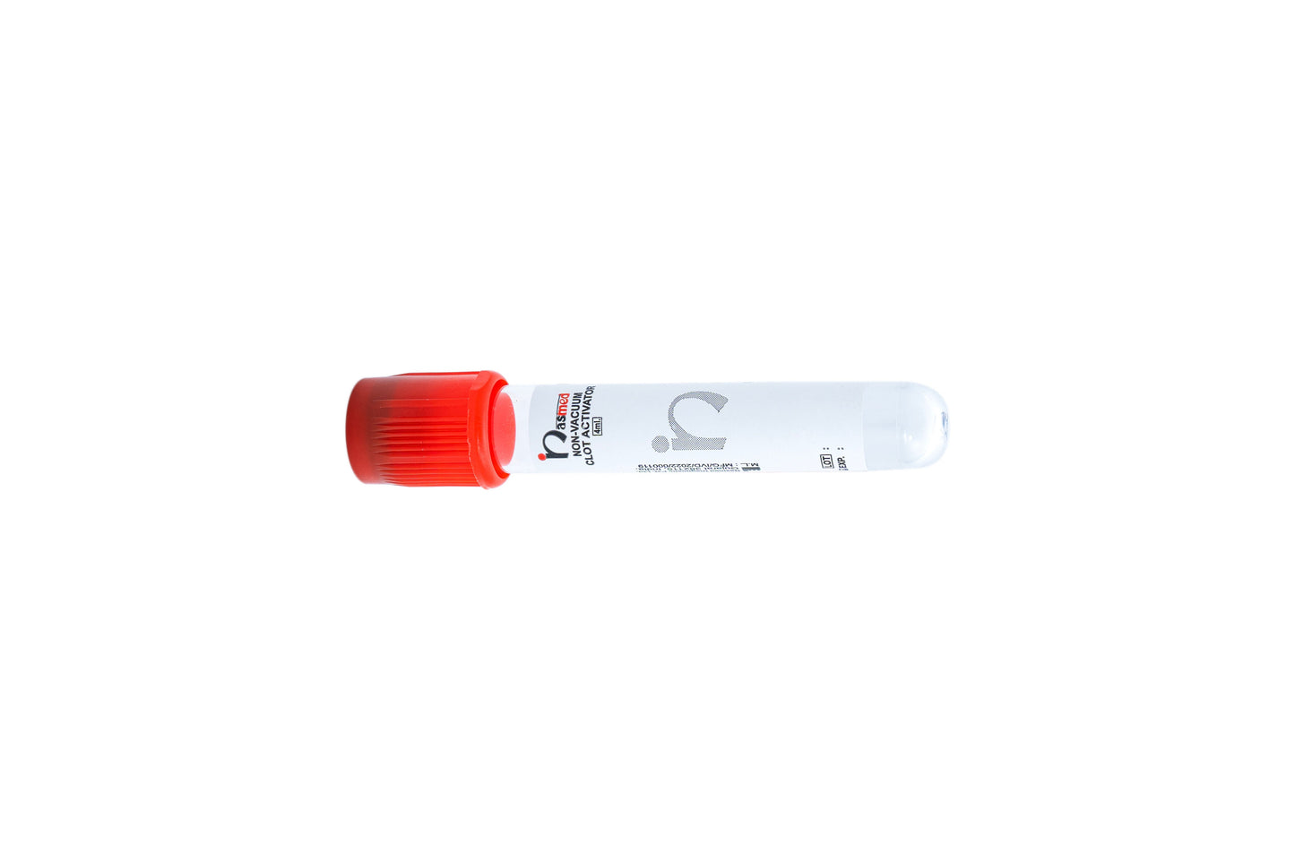 2 x Nasmed Clot Activator Non Vacuum Blood Collection Tube - PET 4ml Pack of 100 Tubes (NNCL4)