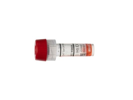 10 x Greiner Minicollect Serum Clot Activator Blood Collection Tube - 0.5-1ml Pack of 50 Tubes (450534)