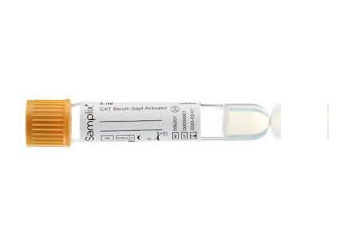 10 x Greiner Samplix Serum Clot Activator With Gel 4ml Dark Yellow Cap Pull Type 554201 Box of 100 Tubes
