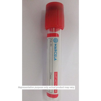 10 x  Marcela Clot Activator Vacuum Blood Collection Tube - 4ml Pack of 100 Tubes