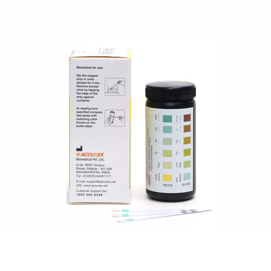 4 x  Accurex Urine Reagent Accu Stix GP Urine Strip - 100 Strips