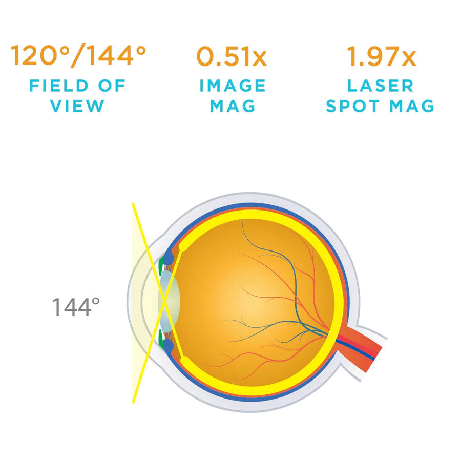 Volk Indirect Contact Slit Lamp Lens QuadrAspheric - With Flange (VQFL)